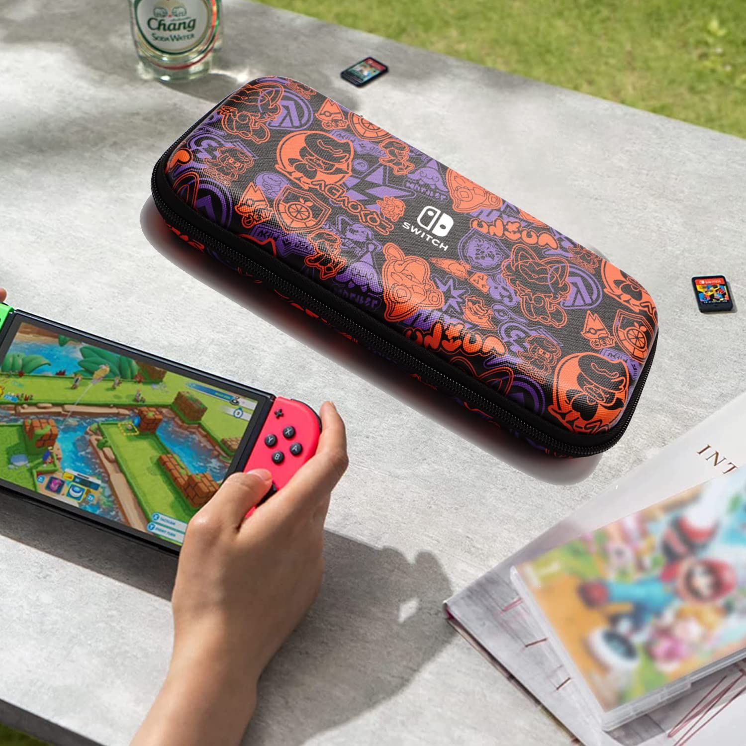 【特価商品】Chayoo【Switch 有機ELモデル対応】Switch/Switch 有機el ケース ニンテンドースイッチ ケース 収納バッグ 大容量 保護カバー 防塵 防汚 耐衝撃 ナイロン素材 全面保護型 消臭 旅行用 キャリングセット 小物収納可 持