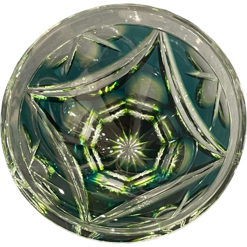 新島津薩摩切子 切子脚付盃