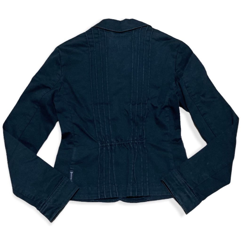 ARMANI JEANS アルマーニ ジーンズ ジャケット 黒 36 S 長袖 管理あ996 