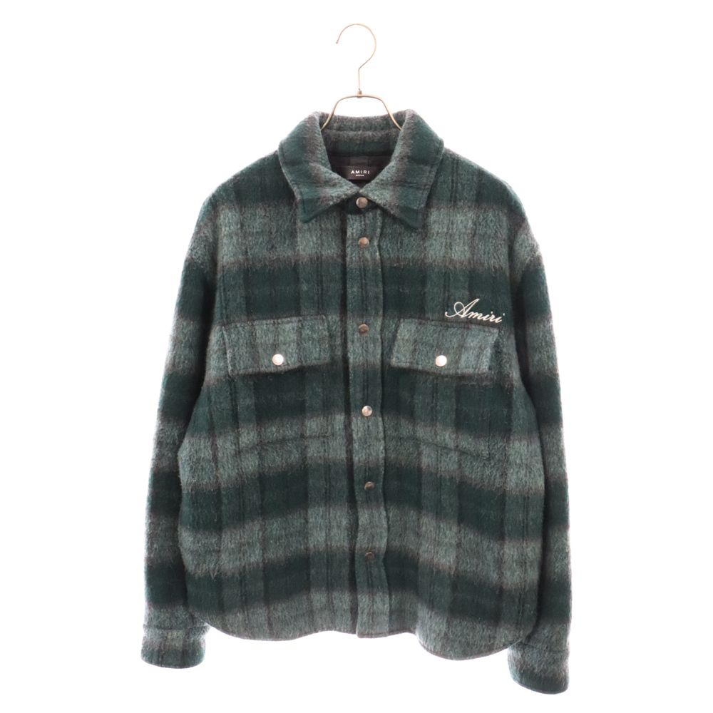 AMIRI (アミリ) 23AW BRUSHED PLAID OVERSHIRT SRAW23MOS054