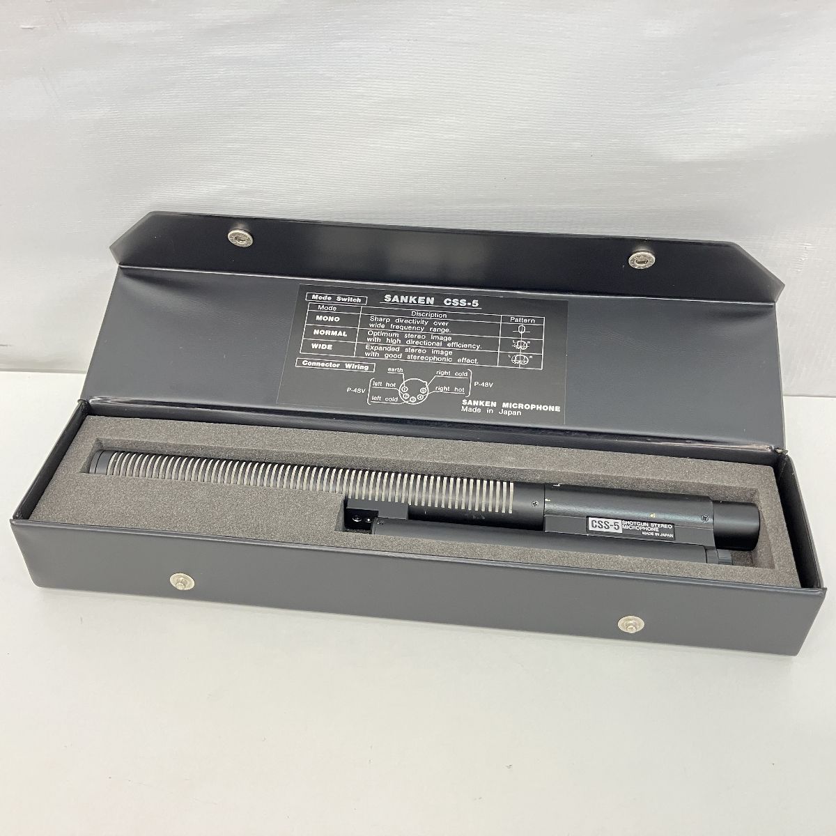 SANKEN CSS-5 ショットガン マイクロホン コンデンサーマイク 中古