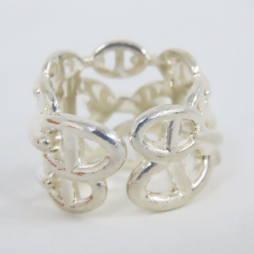 エルメス 5号 シェーヌダンクル リング HERMES HERMES エルメス アンシェヌ三連リング 指輪 シェーヌダンクル