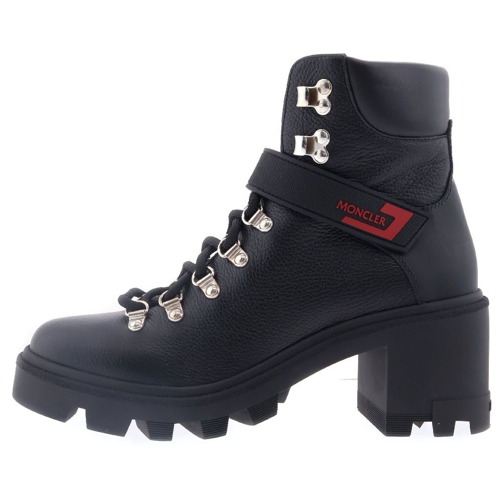 MONCLER (モンクレール) Carol heeled boots レザーヒールブーツ 