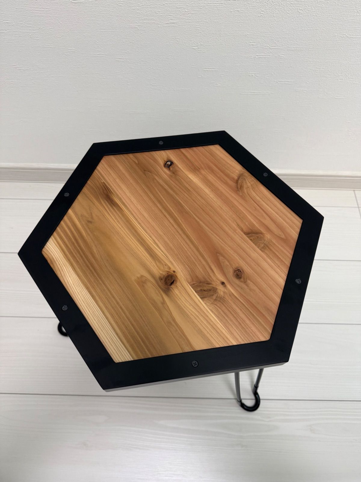 アナキャン ANCAM メタヘキテ L 脚長 六角形 アイアン テーブル