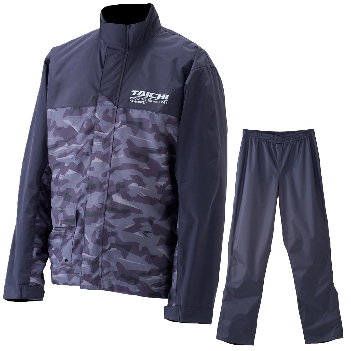 RSタイチ バイク用 レインウエア 上下セット 防水 撥水 DRYMASTER レインスーツ RSR048 URBAN CAMO M