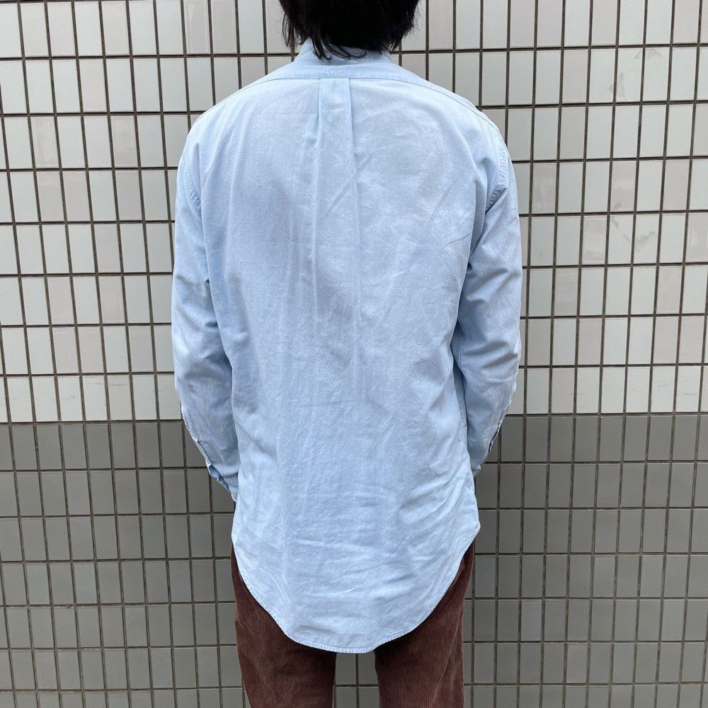 【美品♡M-L相当】RRLラルフローレン インディゴ シャンブレー ボタンダウン ラルフローレン シャンブレーシャツ ボタンダウン 長袖 S