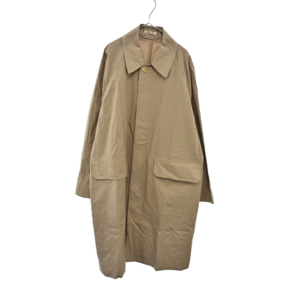 AURALEE (オーラリー) 19SS FINX WEATHER CLOTH CHECK COAT フィンクス 
