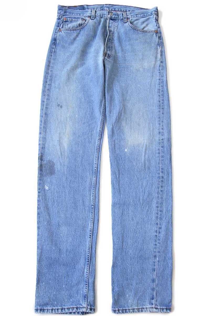90s USA製 Levi'sリーバイス 501 デニムパンツ W34 L36☆162 オールド