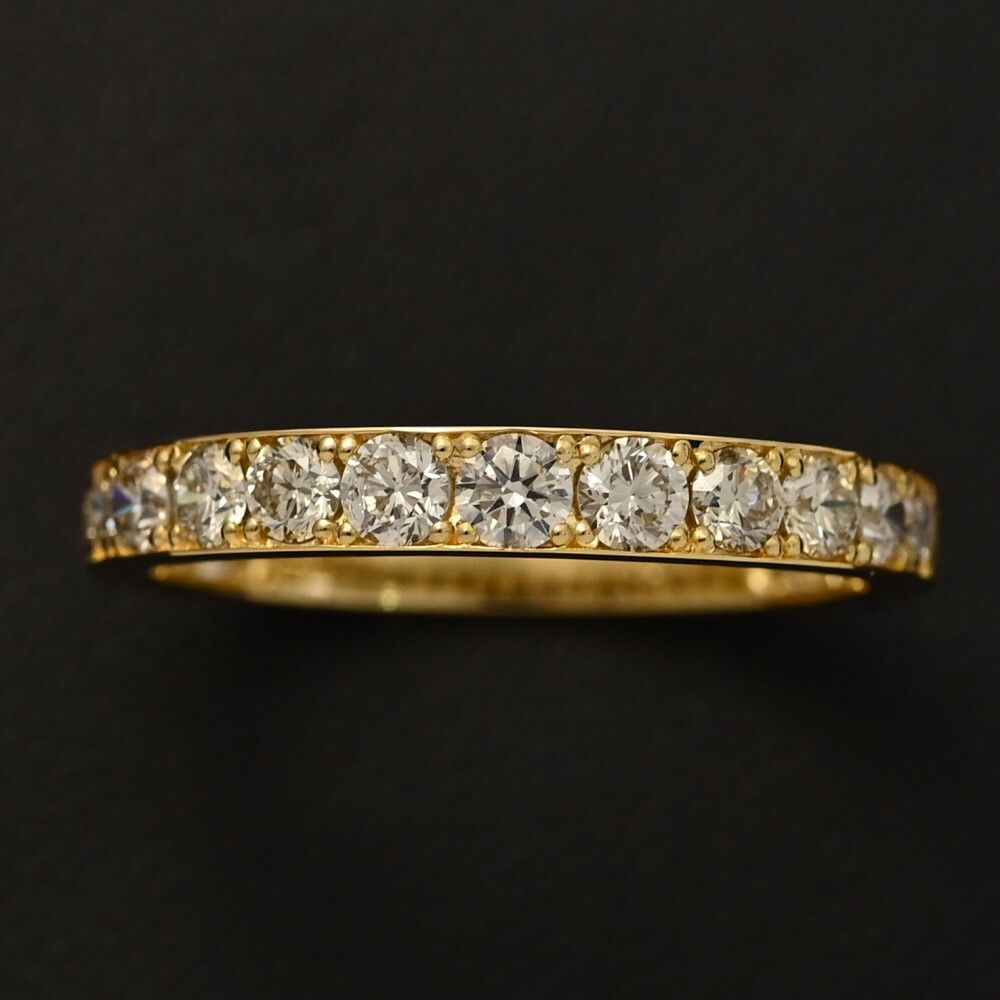 1ct/ハーフエタニティセッティング・ダイヤモンドリング・指輪