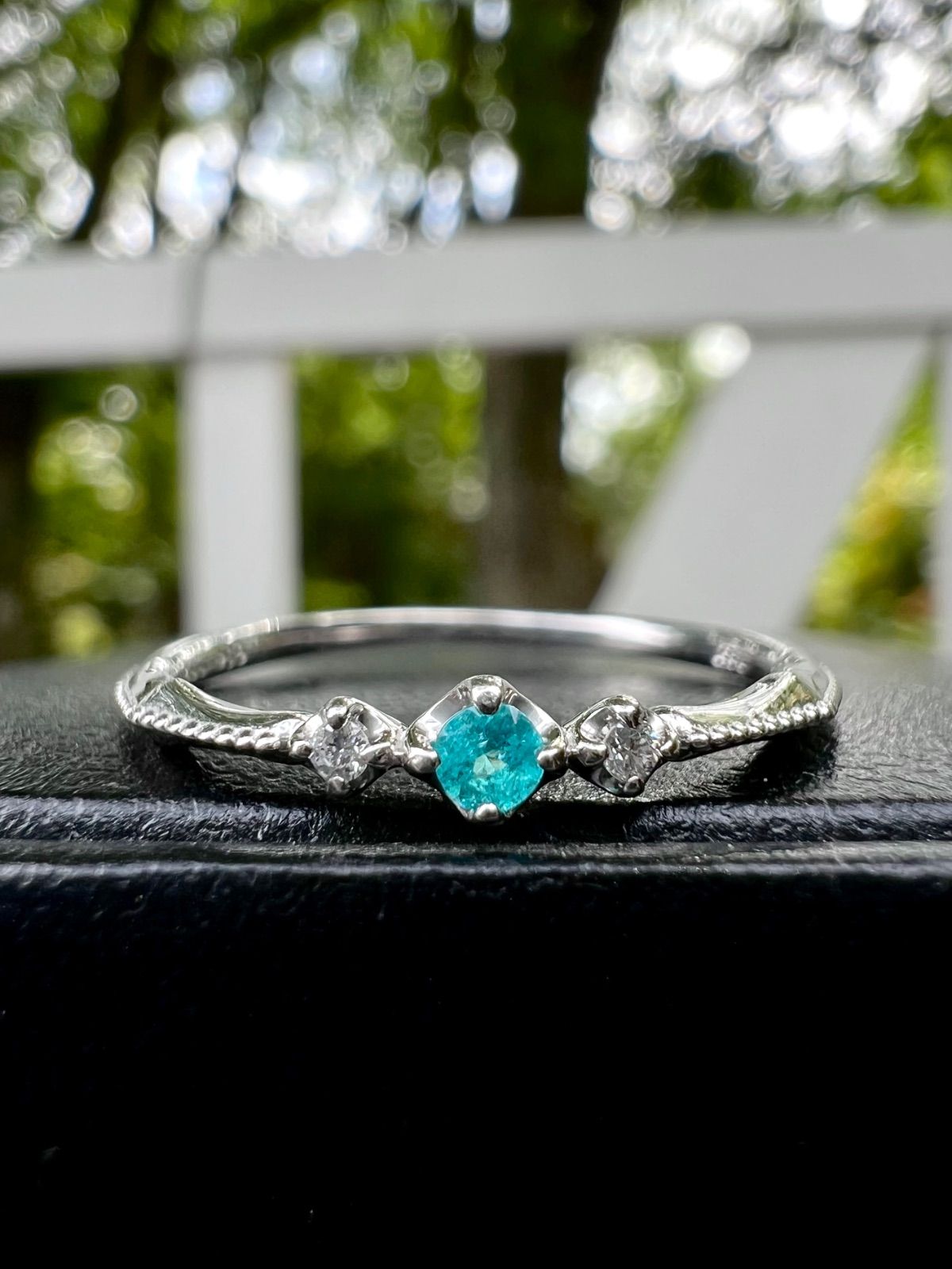 新品未使用　パライバトルマリン　リング　指輪　13号　PT950 シンプル Pt950ブラジル産パライバトルマリンリング #13 | jewelry KIRARI