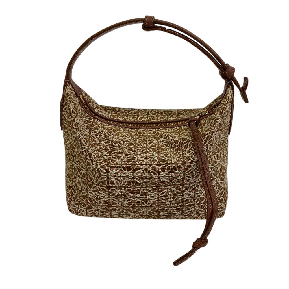 ロエベ LOEWE キュービィバッグ ハンドバッグ ナチュラル Small Cubi crossbody bag in supple smooth calfskin and jacquard