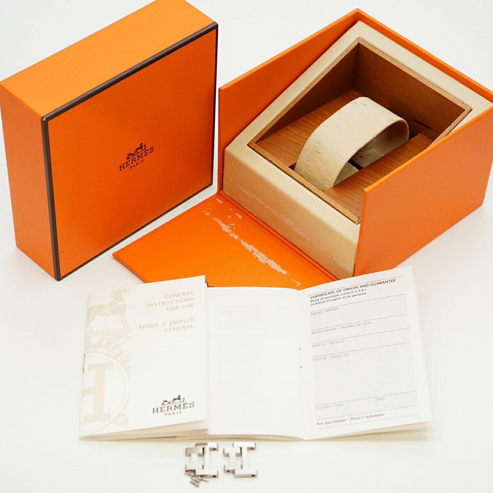 エルメス クリッパー CL 6 710 白文字盤腕時計 メンズ