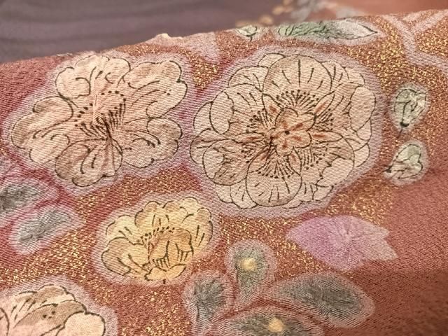 平和屋着物●訪問着　絞り　辻が花　暈し染め　金彩　正絹　逸品　AABH4690fy 平和屋着物○訪問着 絞り 辻が花 暈し染め 金彩 正絹 逸品 AAAW4173np