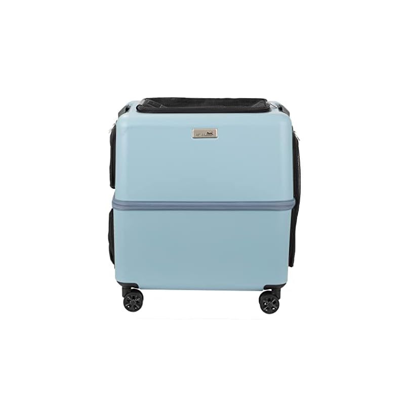 PETiCO ペチコ ICO ペットキャリー ペットカート ストッパー機能搭載 ペットとおでかけ 犬 猫 小型犬 中型犬 公共交通乗車 3001-L-GY-WH サンドグレー×ホワイト|Lサイズ 0