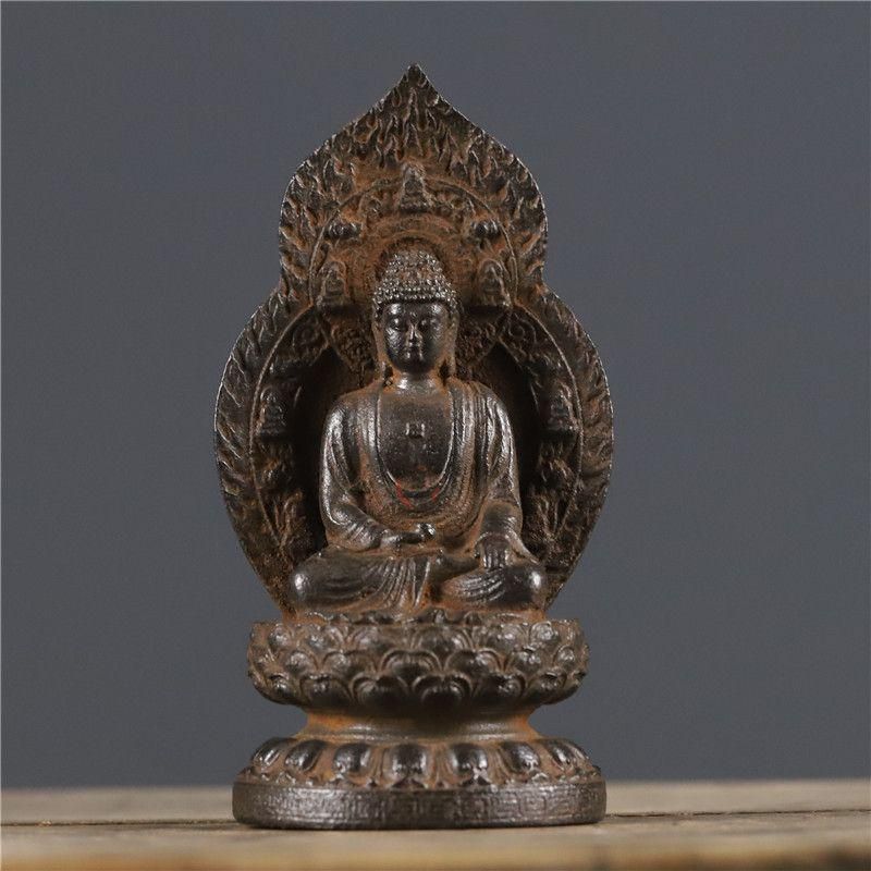 銅製 蓮華観音仏像 釈迦牟尼仏像 装飾品 工芸品 美術品 置物