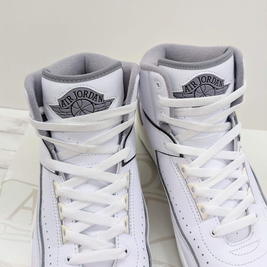 美品 Nike Air Jordan 2 White and Cement Grey ナイキ エアジョーダン