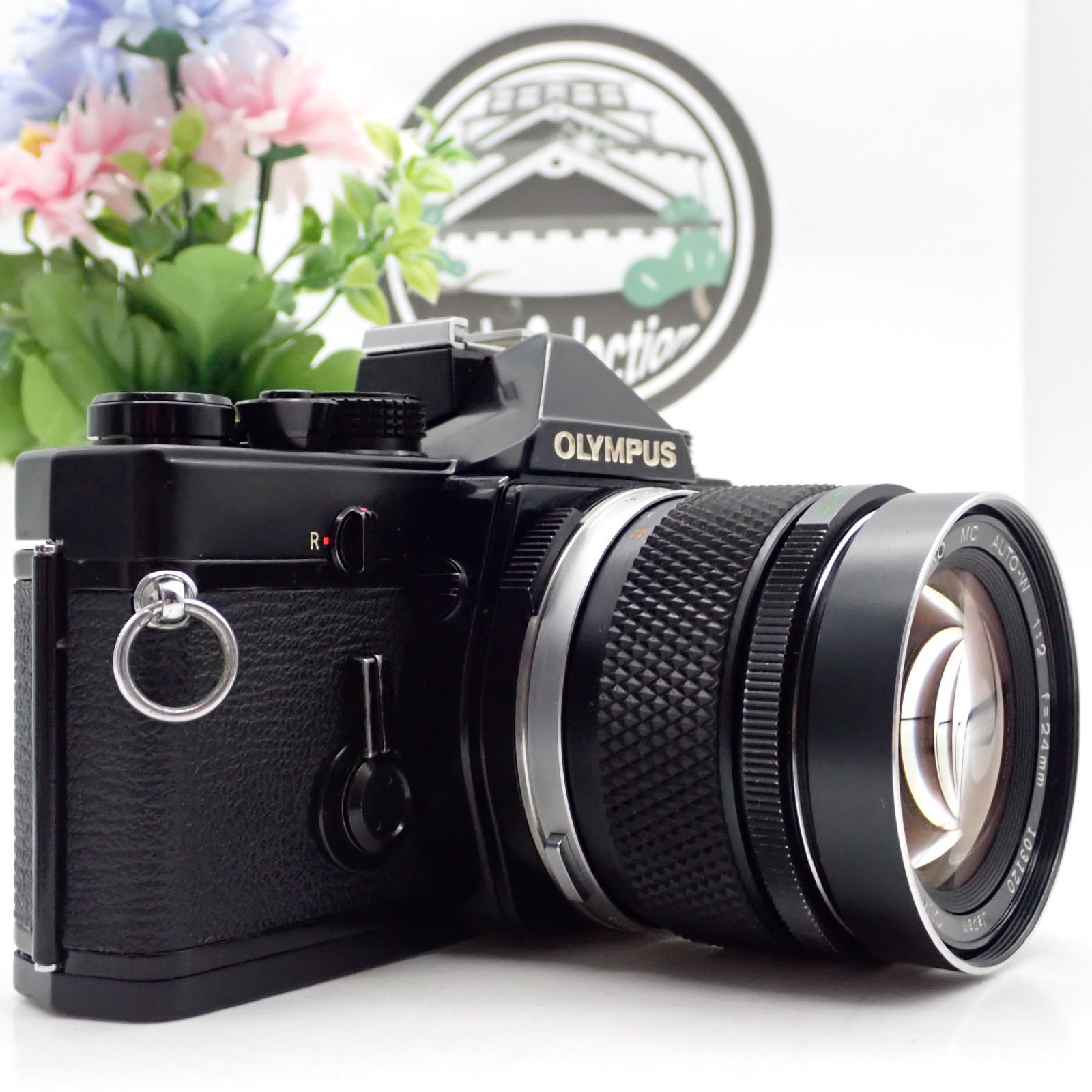 良品 OLYMPUS OM-1 MD ブラック 一眼レフフィルムカメラ OM