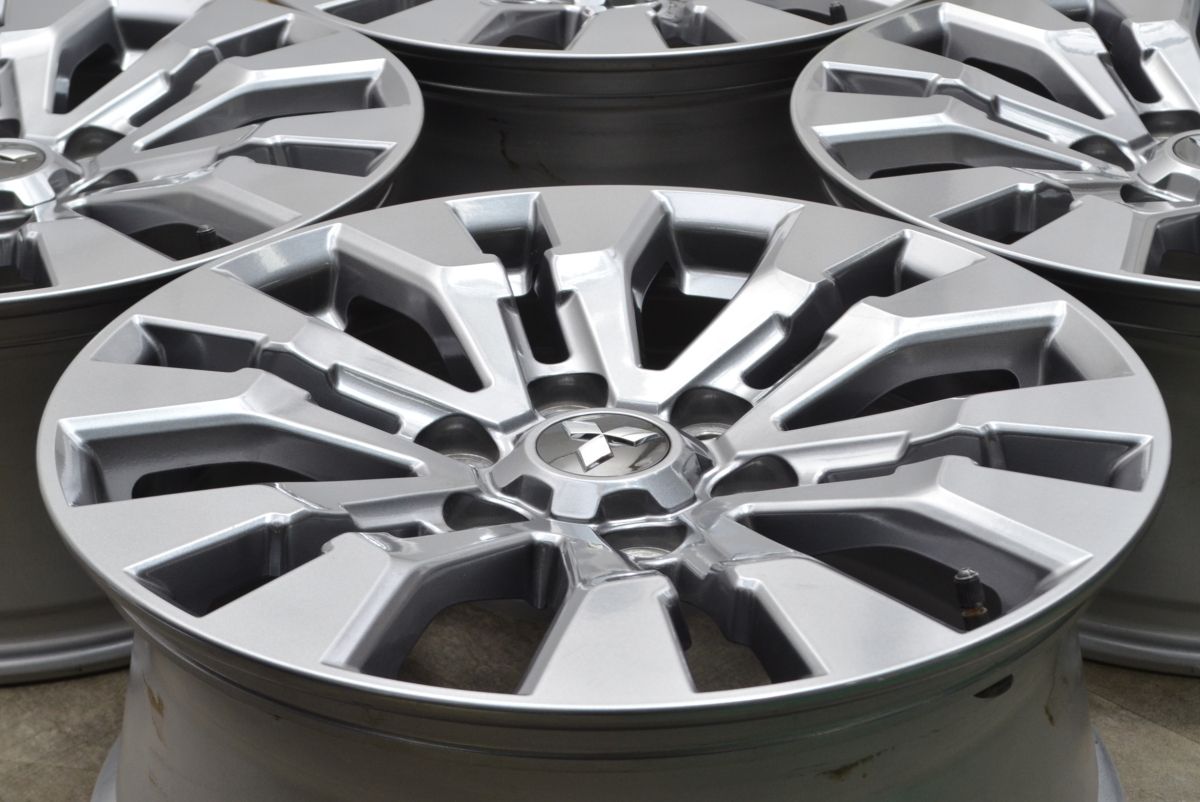 ほぼ新車外し 三菱 LC2T トライトン GLS 純正 18in 7.5J 48 PCD139.7 ハブ径67mm 4本セット スタッドレス用にも 納車外し
