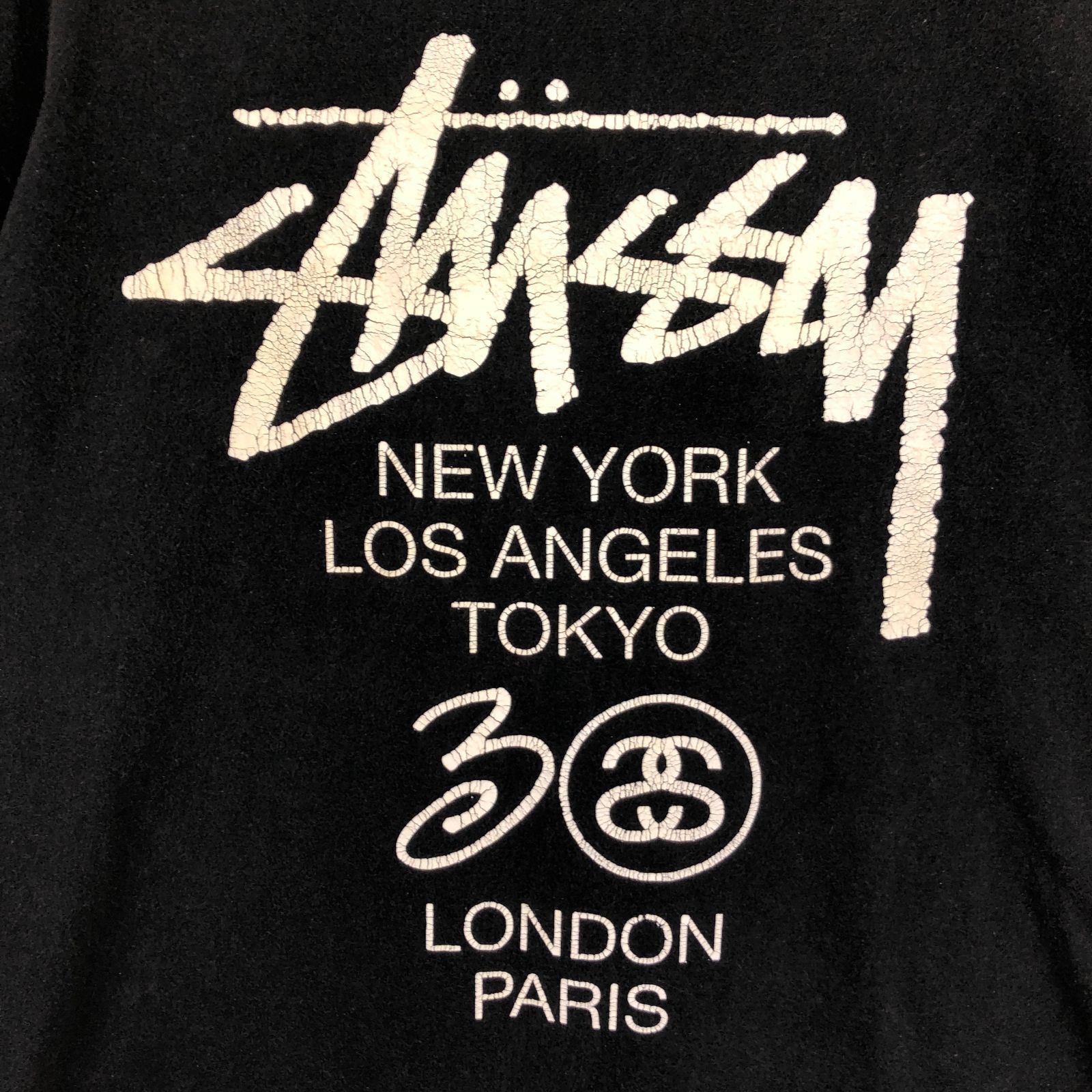 stussy Tシャツ 黒 Lサイズ 古着 ステューシー stussy Tシャツ 30th 黒 L 古着 n037389 - メルカリ