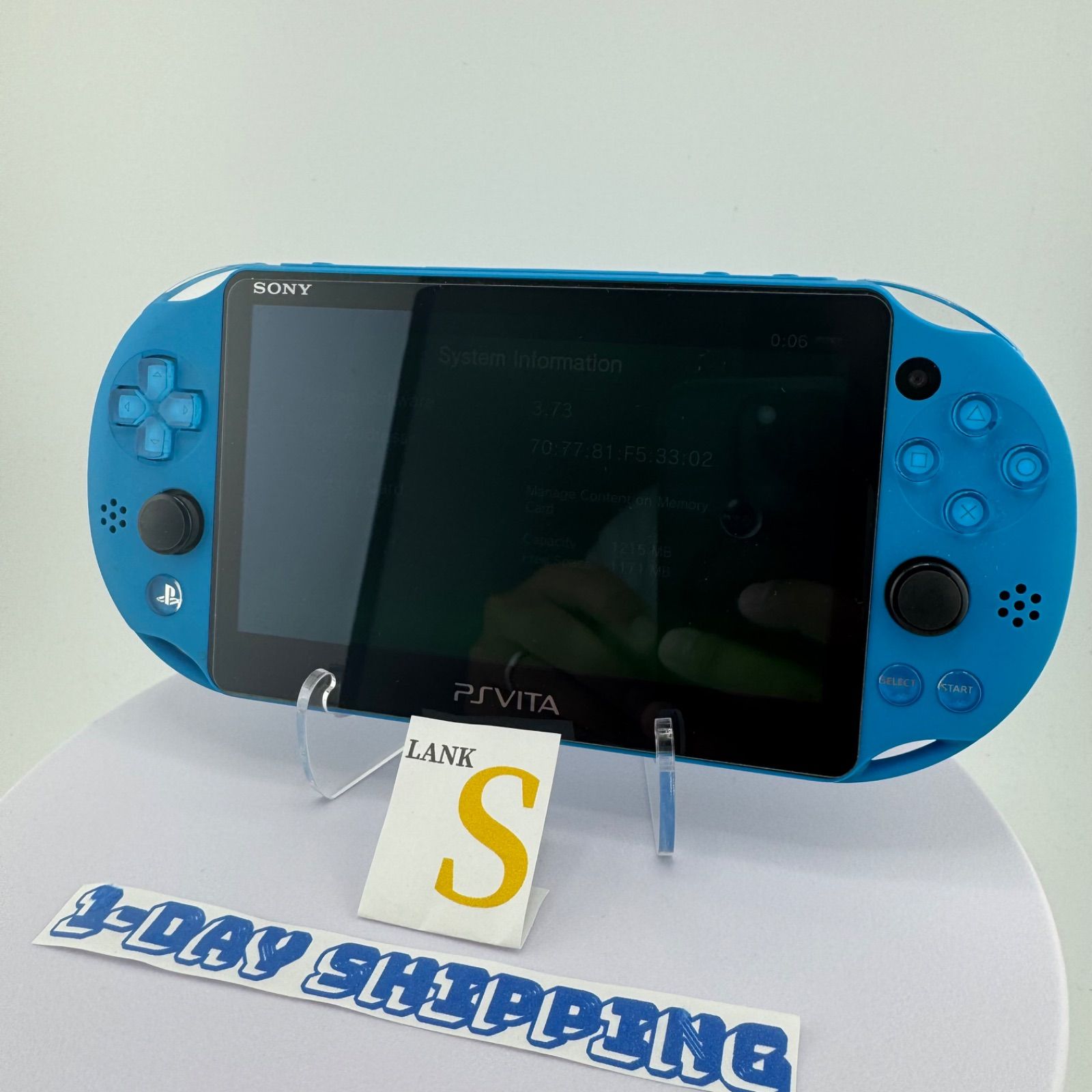 PS Vita PCH-2000 ZA23 Aqua Blue 動作 済み アクアブルー ピーエス ヴィータ ソニー PlayStation プレイステーション e427