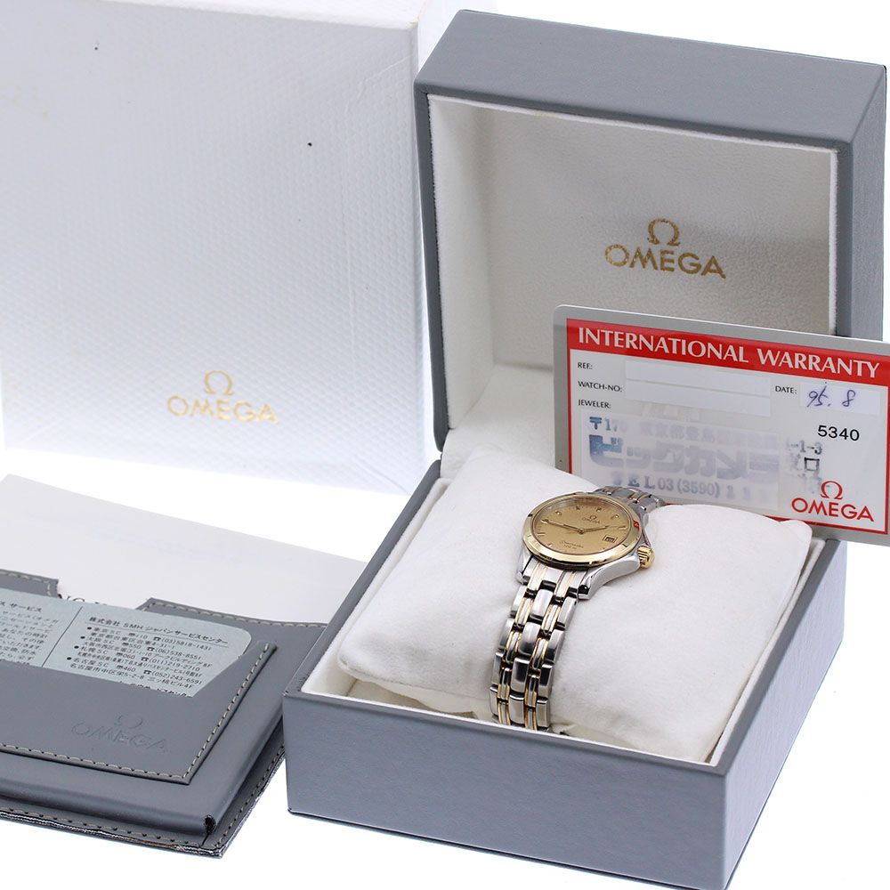 オメガ OMEGA シーマスター120 デイト クォーツ レディース箱・保証書