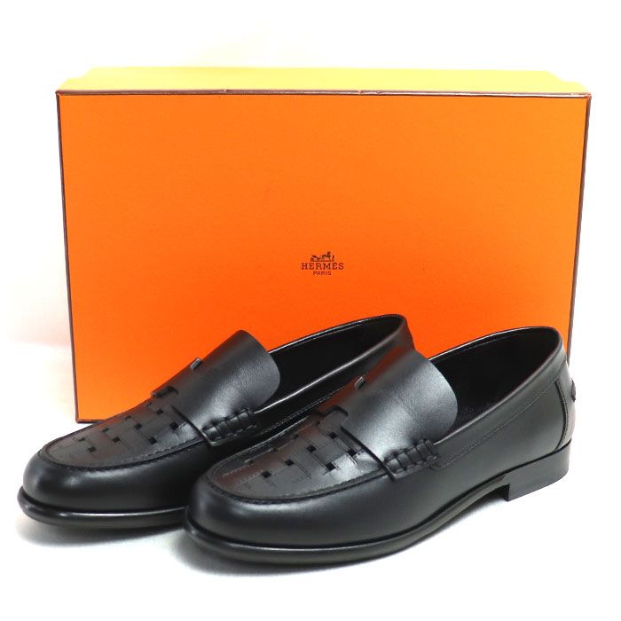 HERMES エルメス ケネディ ローファー ブラック 36 レディース