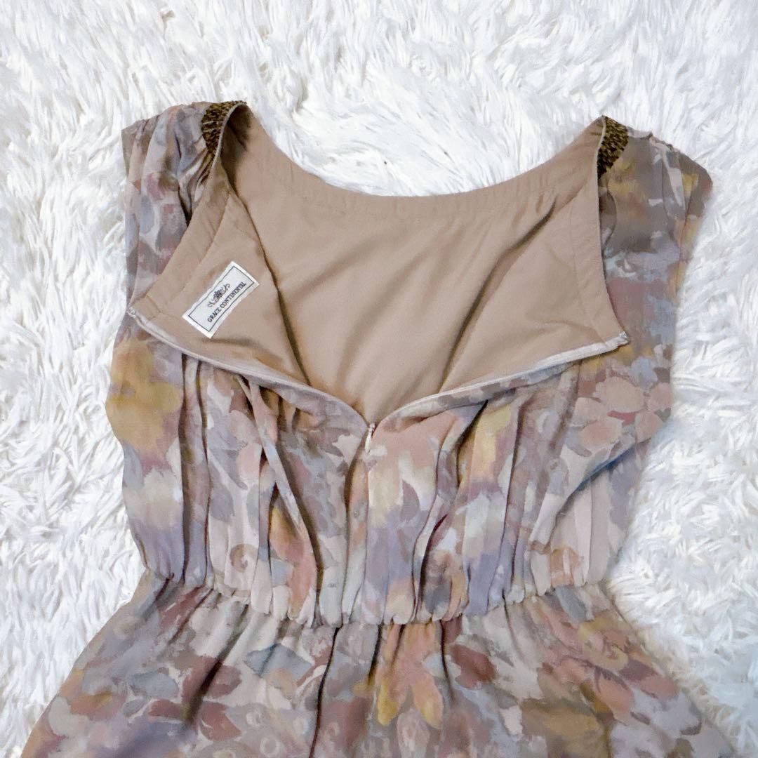 シルク100％ノー ノースリーブワンピース