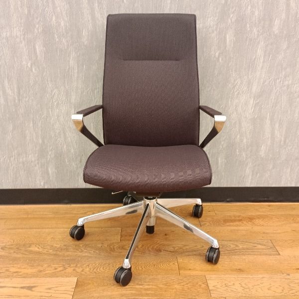 OKAMURA オカムラ オフィスチェア 肘あり Delv デルヴ L686SP-9215 製 チャコールグレー 肘有り 肘つき ワークチェア PCチェア