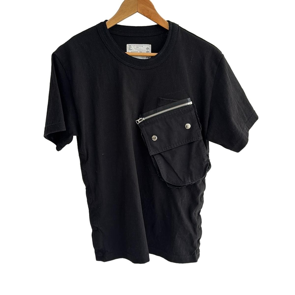 Sacai(サカイ) 半袖Tシャツ サイズ1 S レディース - 21-02599M 黒  