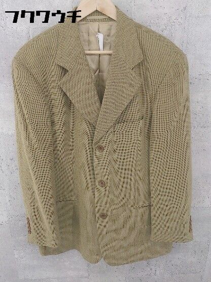 HUGO BOSS ヒューゴ ボス イタリア製 シングル 3B 長袖 ジャケット サイズ50 ベージュ ブラウン メンズ 【中古】 【1002801081805】