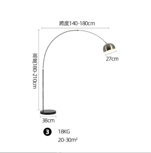 人気推薦◇フロアランプ 間接照明 スタンドライト アルコランプ アルコアーチ 大理石ベース デザイナーズ照明 北欧 黒 - メルカリ