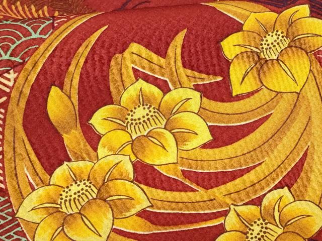 大型専門店 平和屋着物○訪問着 吉祥花丸文 暈し染め 金彩