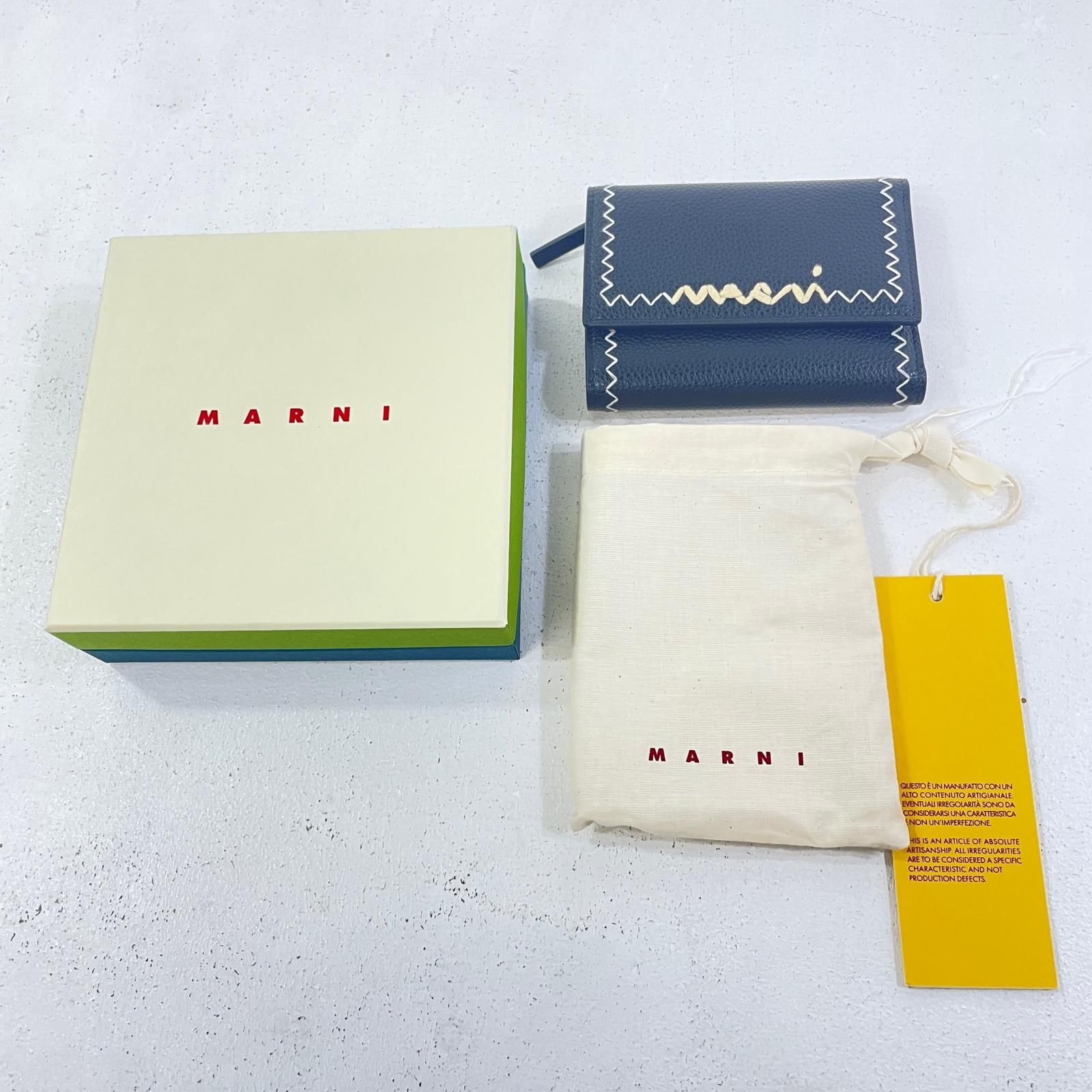 尾張小牧店】 中古 MARNI | マルニ 三つ折り財布 PFMO0116U1 ブラック  