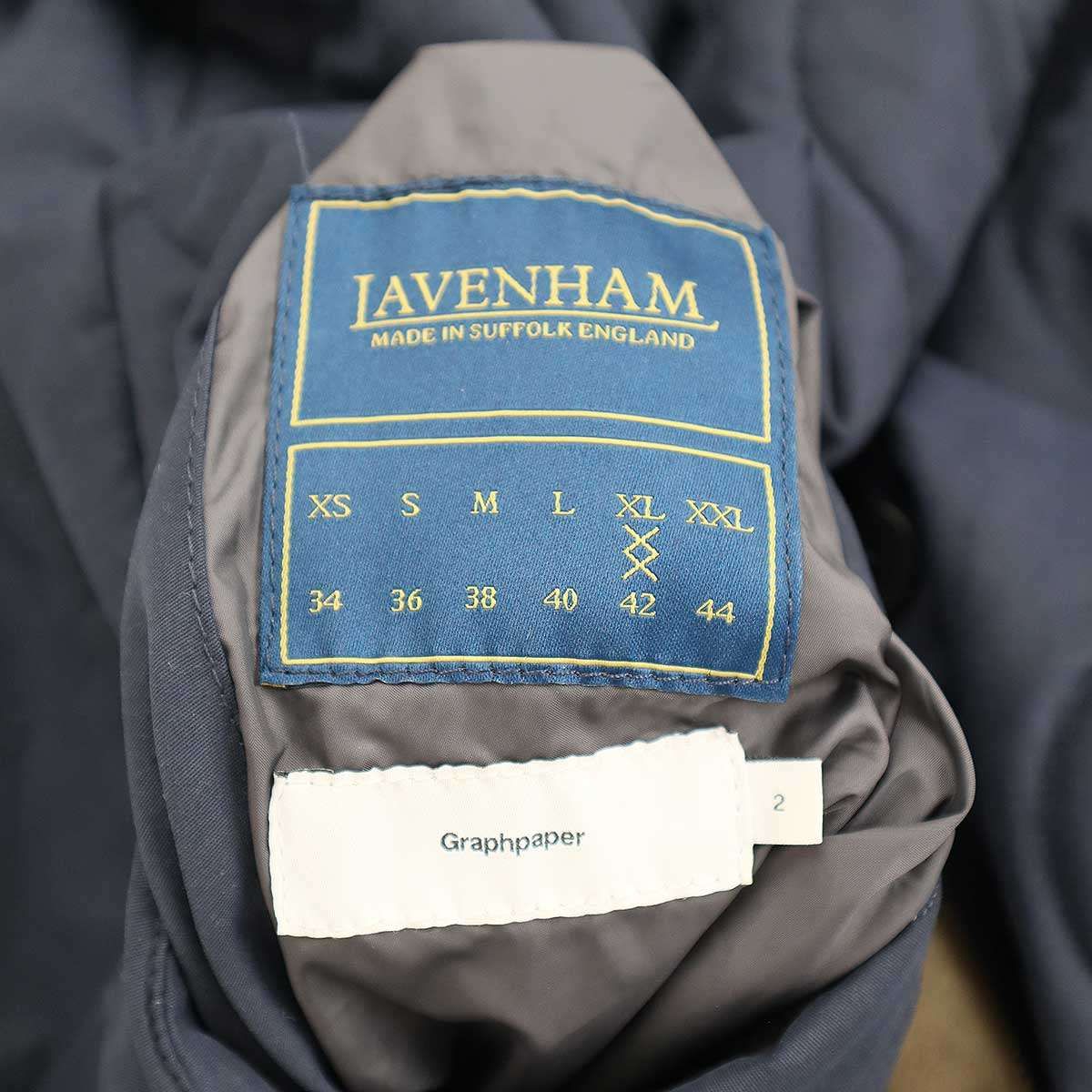 LAVENHAM ラベンハム for Graphpaper Reversible Collarless Blouson 