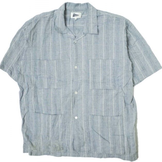 Pilgrim Surf+Supply ピルグリム サーフ+サプライ 23AW McCarthy Popover Shirt ブラッシュドコットン プルオーバーシャツ XS OFF WHITE Pilgrim Surf+Supply ピルグリム サーフ+サプライ 23SS 日本製