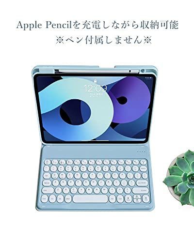 iPadAir4Air5iPadPro11_ミント 丸いキー iPadAir5 iPadAir4 キーボード