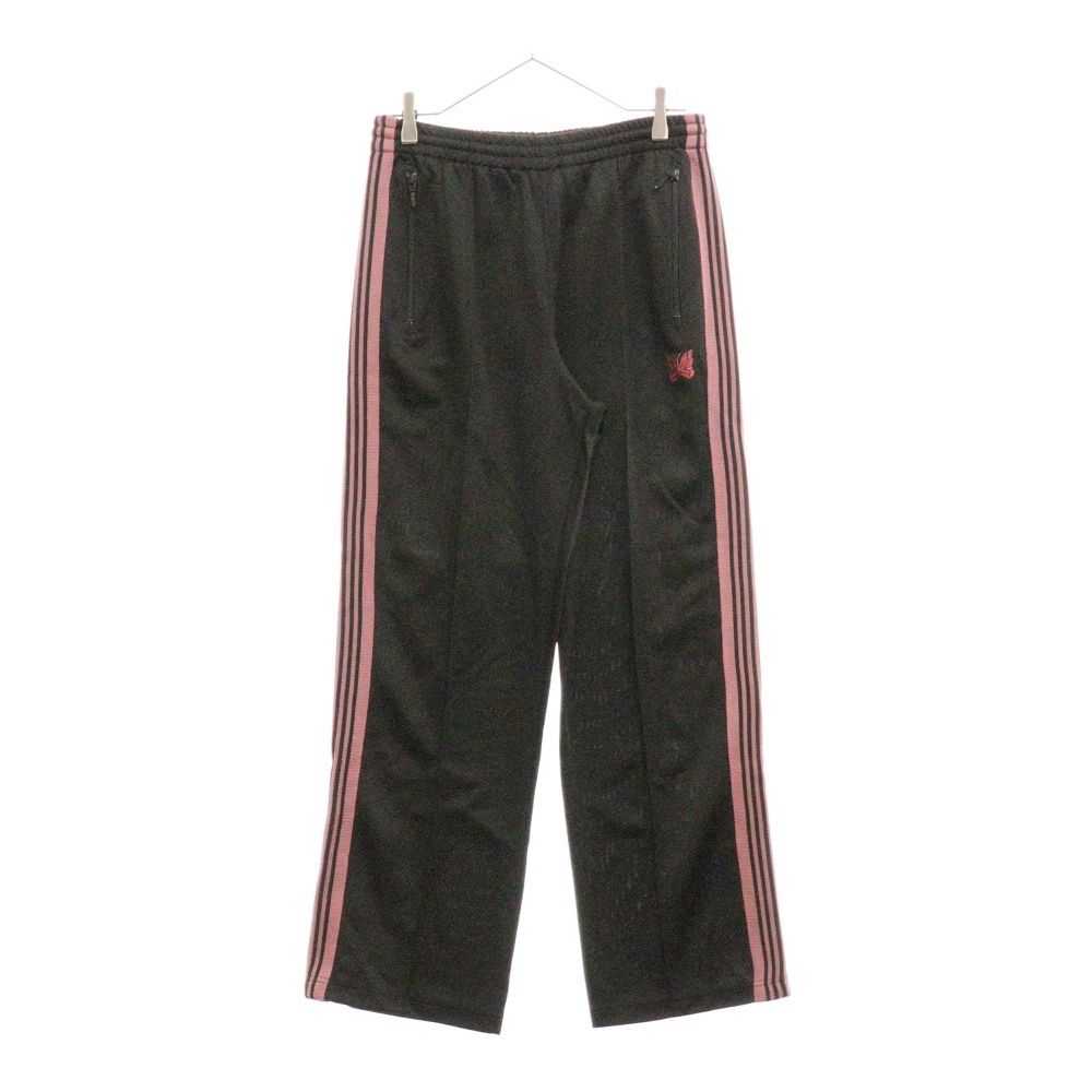 Needles (ニードルス) 22AW TRACK PANTPOLY SMOOTH ロゴ刺繍 トラックパンツ ブラック LQ229