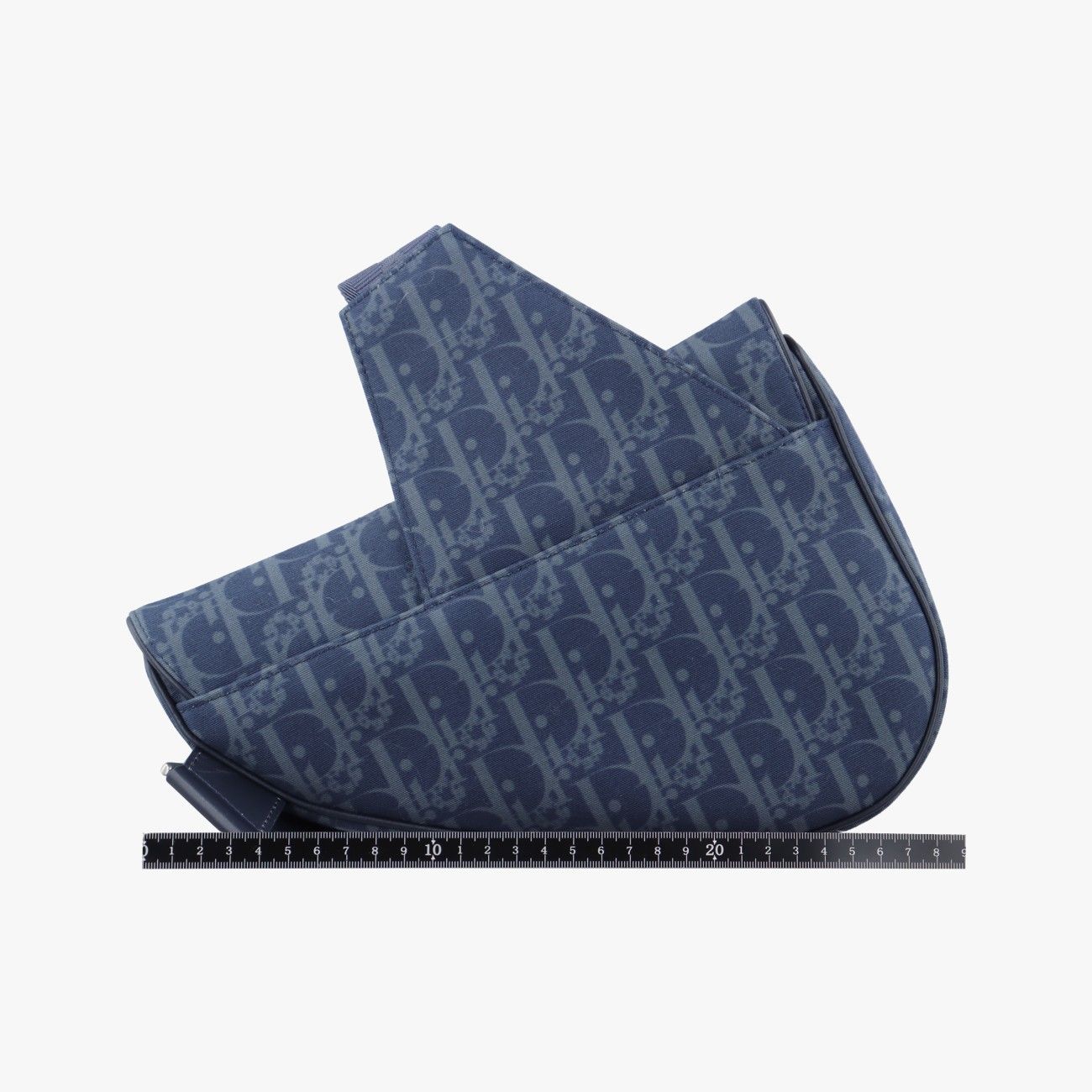 クリスチャンディオールChristian Diorティアーズ サドルネイビー×マルチ キャンバス27-BO-0253