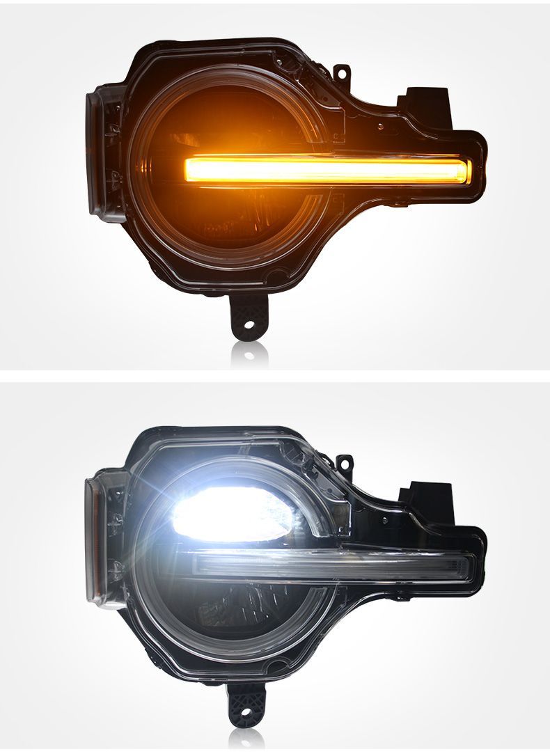 フォード 20-22 ブロンコ LED大灯 デイライト 流れるウィンカー 左右セット FFCRYSTALESIA_COM