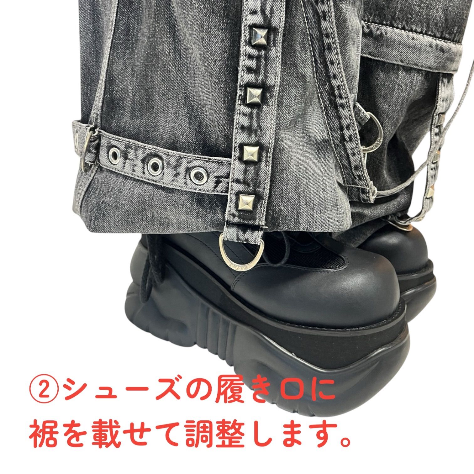 在庫処分☆TRIPP NYC（トリップニューヨークシティ）DENIM STRAP PANT 