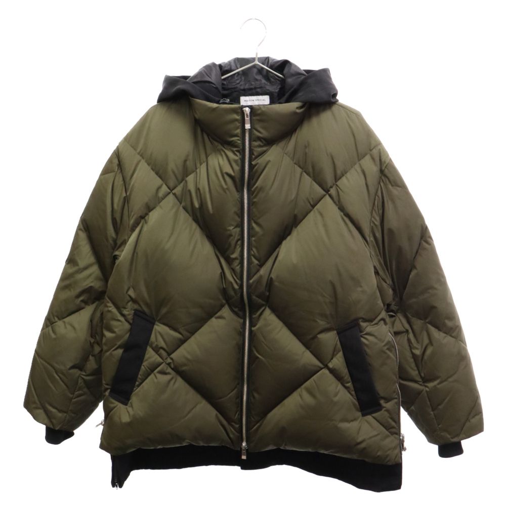 MAISON SPECIAL (メゾンスペシャル ) Nylon Prime-Over Down Jacket  プライムオーバーレイヤリングヨーロピアンダウンジャケット アウター 11202211304 カーキ - メルカリ