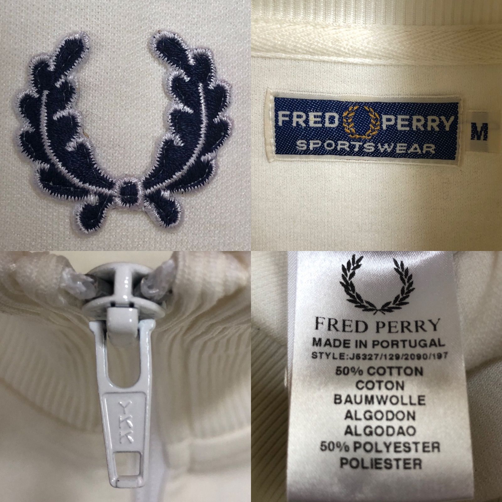 90s⭐️Fred Perry トラックジャケット/ジャージ L 刺繍月桂樹 vintage 