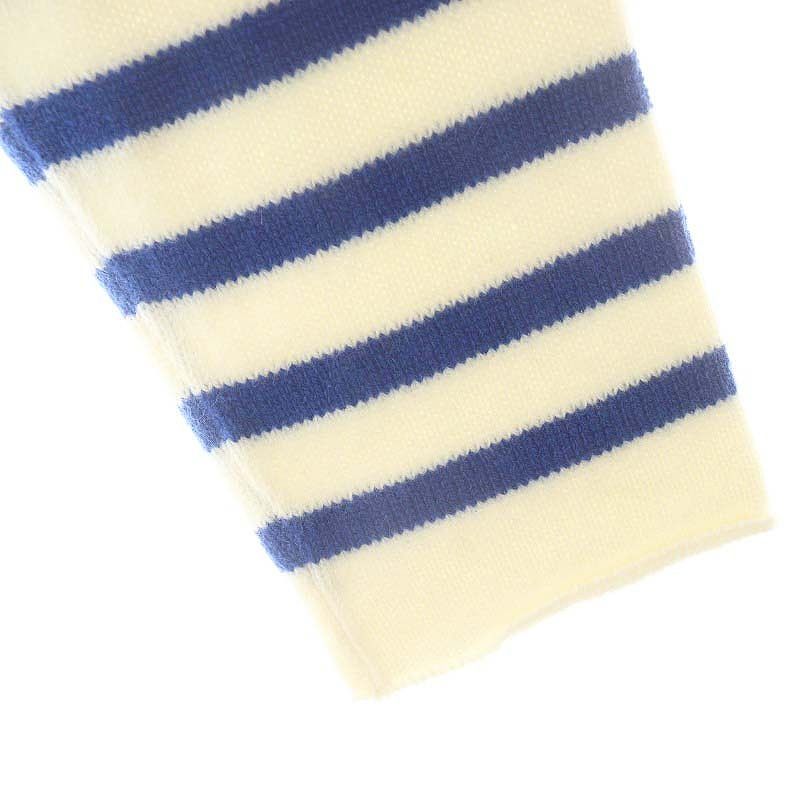 クイーン&ベル QUEENE&BELLE 23AW Seabyrd Sweater セーター アパルトモン取扱 ボーダー カシミヤ M アイボリー ブルー /DO ■OS レディー クイーン&ベル QUEENE&BELLE 23AW Seabyrd Sweater セーター
