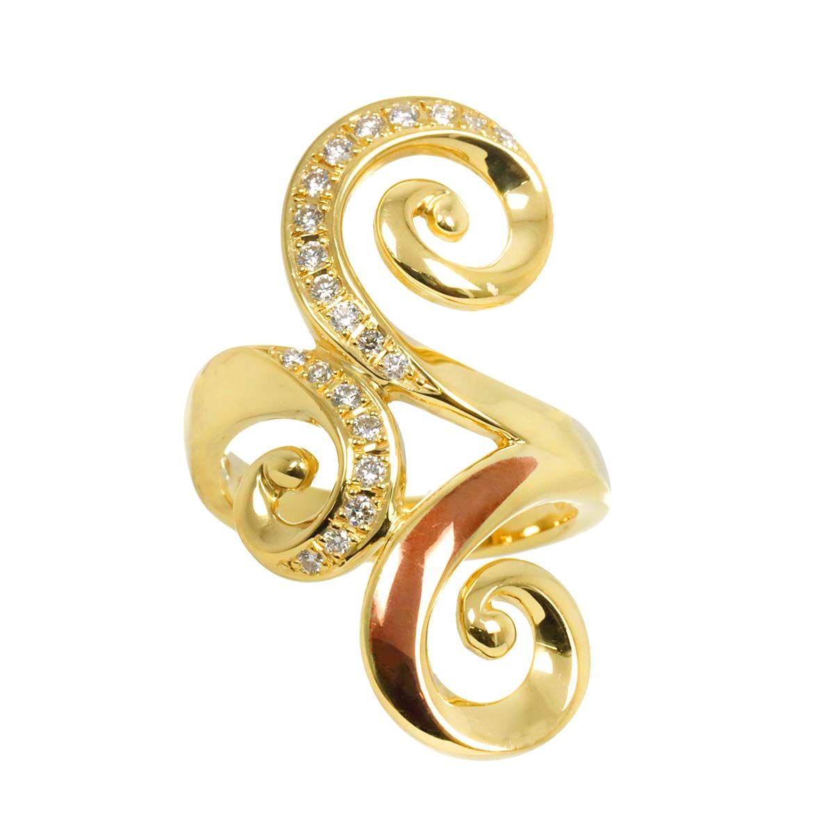 特価ブランド YUMIKO 山崎裕見子 YAMAZAKI K18 0.28ct ダイヤ リング 13.5号 その他