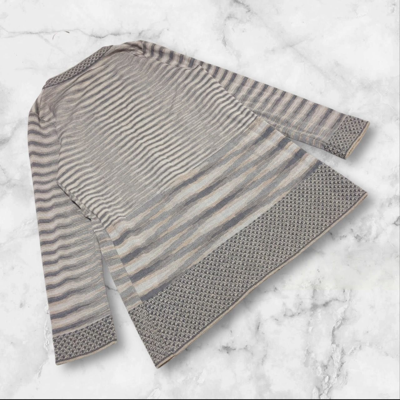 極美品　MISSONI ミッソーニ カーディガンブルー系　定価7.7万　M 極美品 MISSONI ミッソーニ カーディガンブルー系 定価7.7万 M