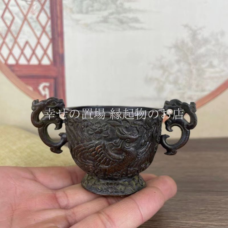 中国清代染付鉢　特大　香炉　筆立　昇龍　縁起物　運気上昇 imgrc0066337484.jpg