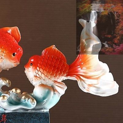 金魚 置物 オブジェ 財運 金運 運気アップ クリア 透明 金色