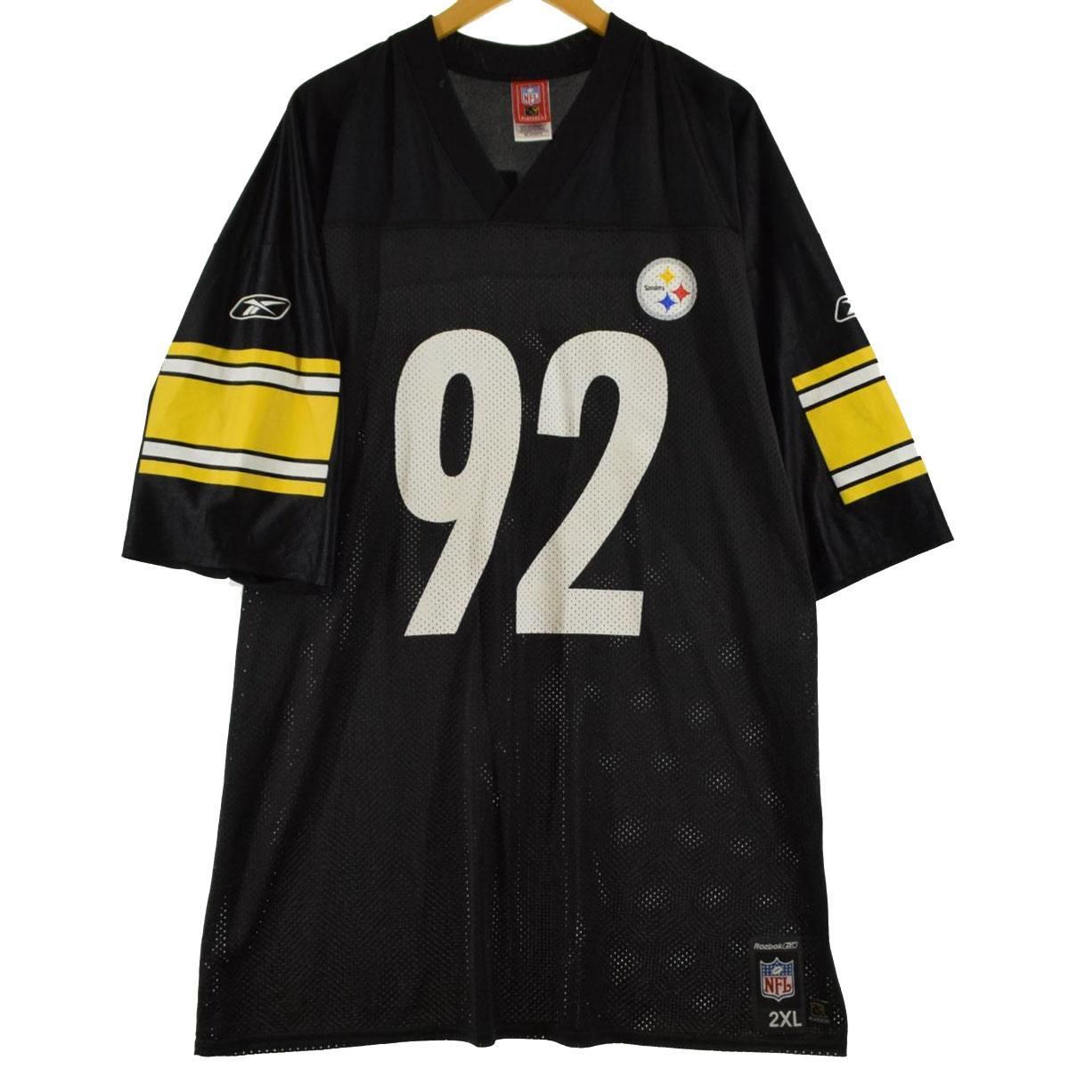 ナイキ NIKE NFL PITTSBURGH STEELERS ピッツバーグスティーラーズ メッシュ ゲームシャツ フットボールシャツ メンズL /eaa338252