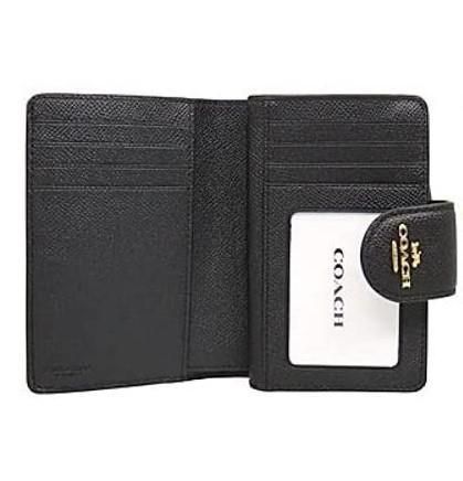 COACH コーチ 新品 ブラック 折り財布 メンズ レディース 財布 062