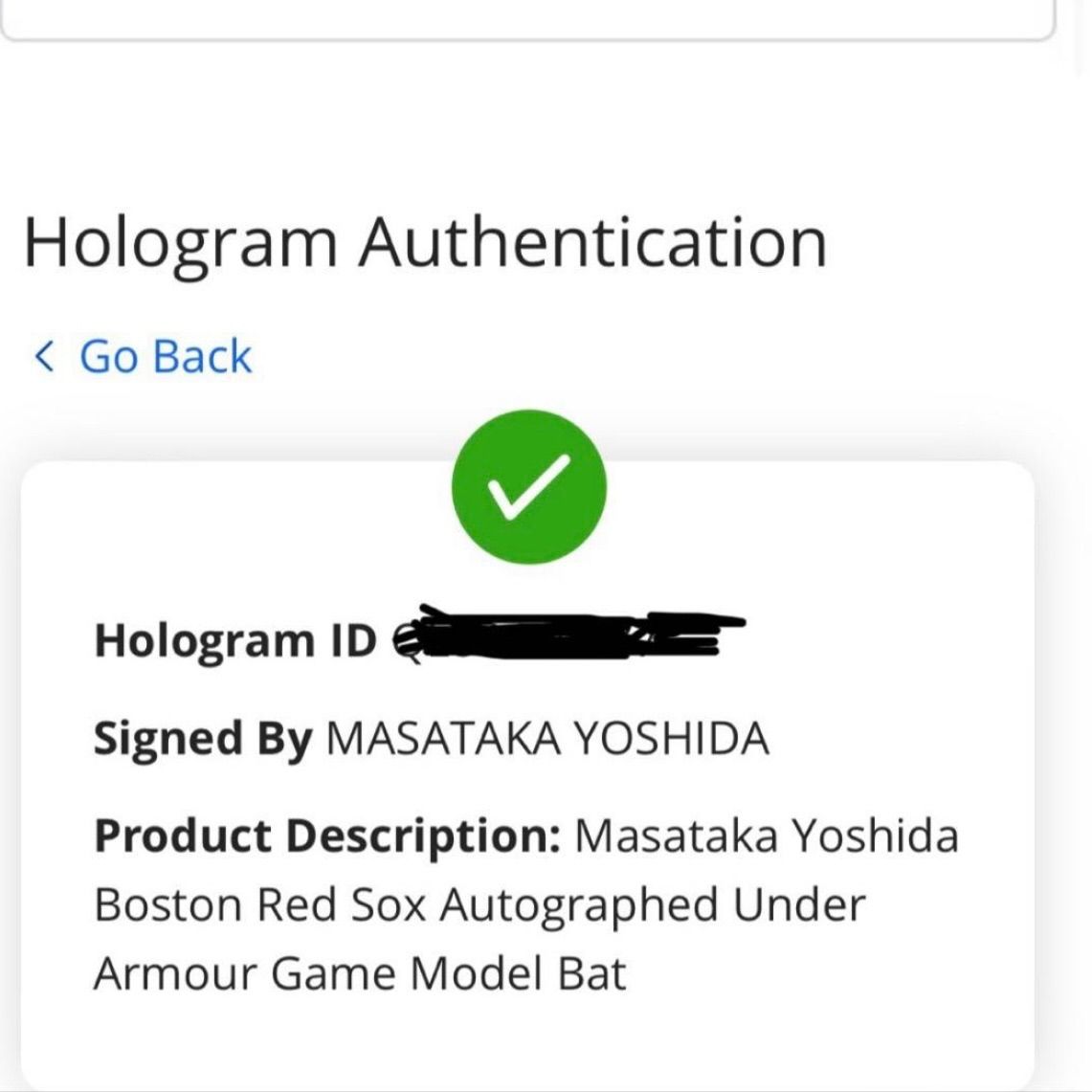 レッドソックス 吉田正尚 直筆サイン 本人仕様 バット Under